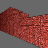 Gabion Wall 3D Model x5 Stone Retaining Modular Units