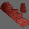 Gabion Wall 3D Model x5 Stone Retaining Modular Units