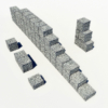 Gabion Wall 3D Model x5 Stone Retaining Modular Units