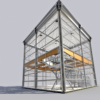 Event Temporary Structure Losberger De Boer Delta 3D Model Double Deck Collection