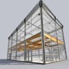 Event Temporary Structure Losberger De Boer Delta 3D Model Double Deck Collection