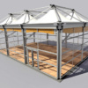 Event Temporary Structure 3D Model Losberger De Boer Delta