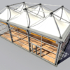 Event Temporary Structure 3D Model Losberger De Boer Delta