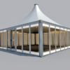 Chalet Event Tent 3D Model Collection Losberger De Boer