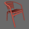 Outdoor Cafe Bistro Chair Aluminium Madrid 3D Model