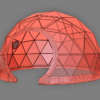 Geodesic Dome 3D Model Event Tent Structure Zendome 30m²