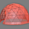 Geodesic Dome 3D Model Event Tent Structure Zendome 30m²