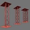 Event Lectern Podium 3D Model Collection Opti Trilite Truss Design