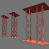 Event Lectern Podium 3D Model Collection Opti Trilite Truss Design