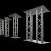 Event Lectern Podium 3D Model Collection Opti Trilite Truss Design