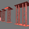 Event Lectern Podium 3D Model Collection Opti Trilite Truss Design