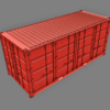 20ft Open Sided Shipping Container 3D Model (Standard Size)