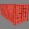 20ft Open Sided Shipping Container 3D Model (Standard Size)