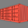 20ft Open Sided Shipping Container 3D Model (Standard Size)