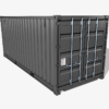 20ft Open Sided Shipping Container 3D Model (Standard Size)