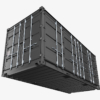 20ft Open Sided Shipping Container 3D Model (Standard Size)