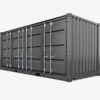 20ft Open Sided Shipping Container 3D Model (Standard Size)