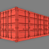 20ft Open Sided Shipping Container 3D Model (Standard Size)