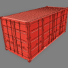 20ft Open Sided Shipping Container 3D Model (Standard Size)