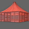 Losberger De Boer Acropolis Chalet Event Tent 3D Model & Marquee Gazebo