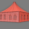 Losberger De Boer Acropolis Chalet Event Tent 3D Model & Marquee Gazebo