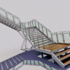 Stairs Event Temporary Structure 3D Model Losberger De Boer