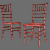 Chiavari Banquet Chair 3D Model Tiffany Wedding Event Gold