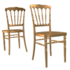 Napoleon Banquet Chair 3D Model Gold Wedding Event Style