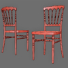 Napoleon Banquet Chair 3D Model Gold Wedding Event Style