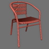 Cafe Chair Aluminium Catalina 3D Model