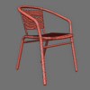 Cafe Chair Aluminium Catalina 3D Model