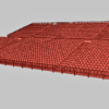 Grandstand Stadium Seating 3D Model