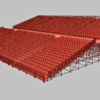 Grandstand Stadium Seating 3D Model