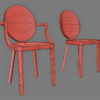 Kong Chair & High Stool & Counter Stool 3D Model Collection