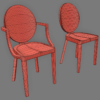 Kong Chair & High Stool & Counter Stool 3D Model Collection