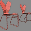 Tom Dixon Y Chair Sled 3D Model