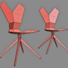 Tom Dixon Y Chair Sled 3D Model