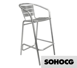 Aluminium Bar Chair 3D Model