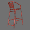 Aluminium Outdoor High Chair Bar Stool 3D Model