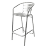 Aluminium Outdoor High Chair Bar Stool 3D Model