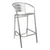 Aluminium Outdoor High Chair Bar Stool 3D Model