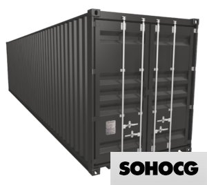 (High Cube Size) Shipping Container 40ft 3D Model