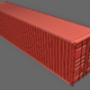 (High Cube Size) Shipping Container 40ft 3D Model Super Heavy