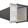 (High Cube Size) Shipping Container 40ft 3D Model Super Heavy