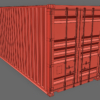 (High Cube Size) Shipping Container 40ft 3D Model Super Heavy