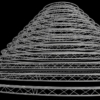 E20D Triangular Curved Truss 3D Model Collection