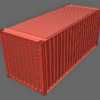 Shipping Container 20ft 3D Model (Standard Size)