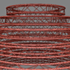 E20V Square Curved Truss 3D Model Collection