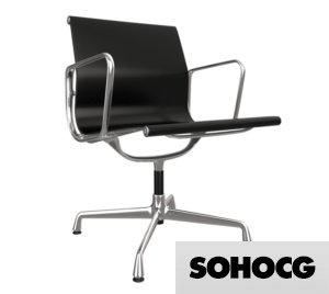 Eames EA105 Aluminium Office Chair 3D Model