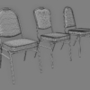 Banquet Stacking Chair 3D Model Collection